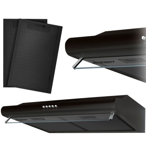 Szekrény alá szerelhető páraelszívó - 50 cm-es elszívó Berdsen BE-10-A fekete