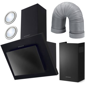 Berdsen BT-215 60 cm-es fekete kéményes páraelszívó