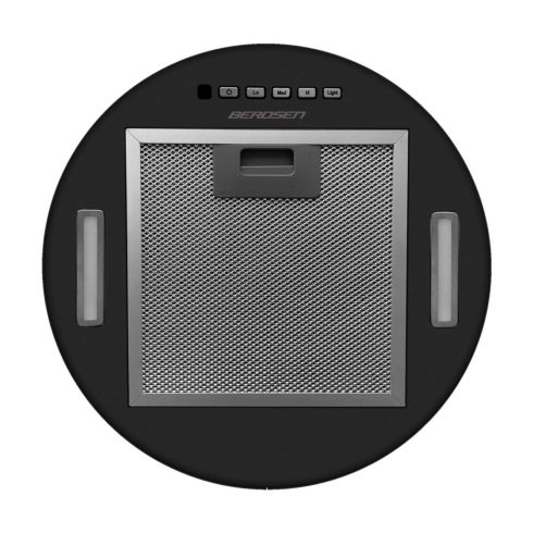 35 cm-es fekete falra szerelhető páraelszívó BT-227