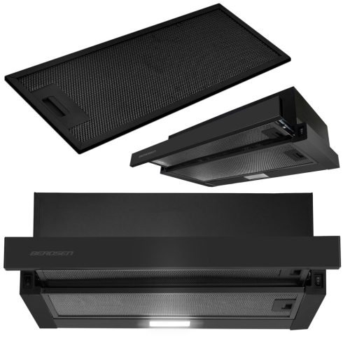 50 cm-es fekete teleszkópos páraelszívó BT-238