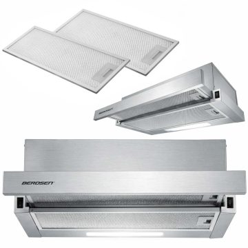 Okap konyhai teleszkópos 60 cm Berdsen BT-240 INOX