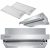 Szekrény alatti teleszkópos konyhai páraelszívó 50 cm Berdsen BT-242 inox