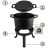   Kivehető öntöttvas üst 8l-es fazék + serpenyő grill BD-480 348000