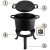 Kivehető öntöttvas üst 8l-es fazék + serpenyő grill BD-480 348000