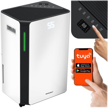   Kompresszoros légszárító - nedvességelnyelő 20 l/24 óra, Berdsen BD-532 fehér higrosztát