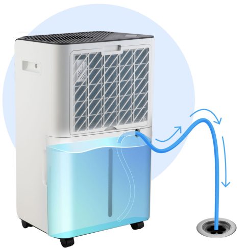 Kompresszoros légszárító - nedvességelnyelő 20 l/24 óra, Berdsen BD-532 fehér higrosztát