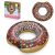 Felfújható strandúszógyűrű barna Donut 107cm BESTWAY