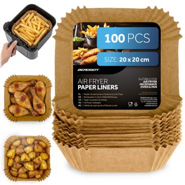 Sütőpapír bélések olajsütőhöz 20 cm Berdsen - 100 db