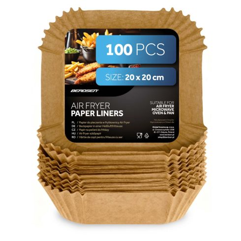 Sütőpapír bélések olajsütőhöz 20 cm Berdsen - 100 db