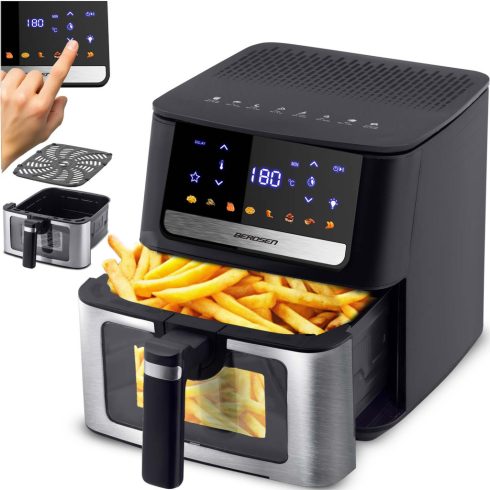 Olajmentes sütő Légsütő 6,5 l Berdsen 1700 W BD-655 fekete