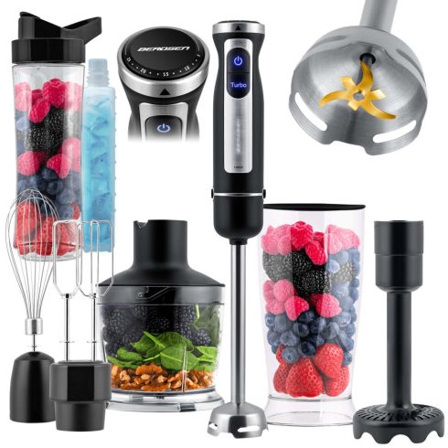 Kézi turmixgép palackkal, 1500 W, BD-754, Berdsen