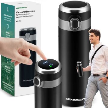 Vákuumos termosz 450 ml BD-786 fekete