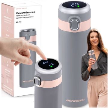 Vákuumos termosz 450 ml BD-786 szürke