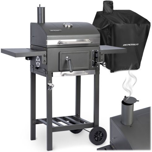 Berdsen BD-892 fekete faszén grill fedéllel