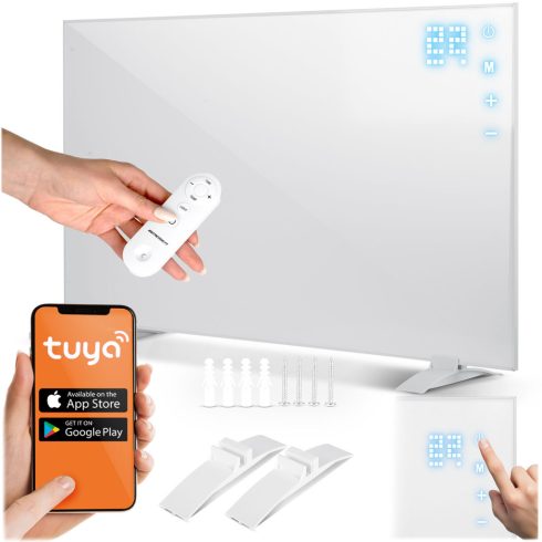 Infravörös fűtőtest 600 W infrafűtő Berdsen BD-981 WiFi távirányító alkalmazás
