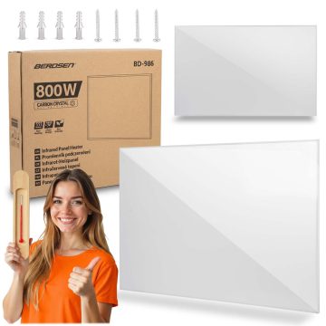 Infravörös fűtőtest 800 W infrafűtő Berdsen BD-986