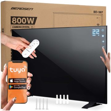   Grzejnik na podczerwień promiennik podczerwieni 800 W Berdsen BD-987 pilot WiFi alkalmazás