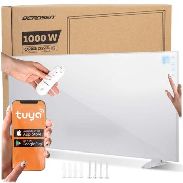   Grzejnik na podczerwień promiennik podczerwieni 1000 W Berdsen BD-992 távirányító WiFi alkalmazás