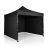 Kerti pavilon 3 fal 3 x 3 m fekete Plonos