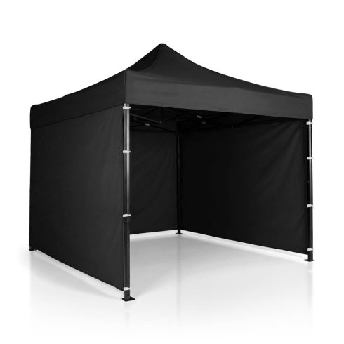 Kerti pavilon 3 fal 3 x 3 m fekete Plonos