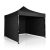 Kerti pavilon 3 fal 3 x 3 m fekete Plonos