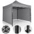 Kerti pavilon 3 fal 3 x 3 m szürke Plonos