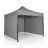 Kerti pavilon 3 fal 3 x 3 m szürke Plonos
