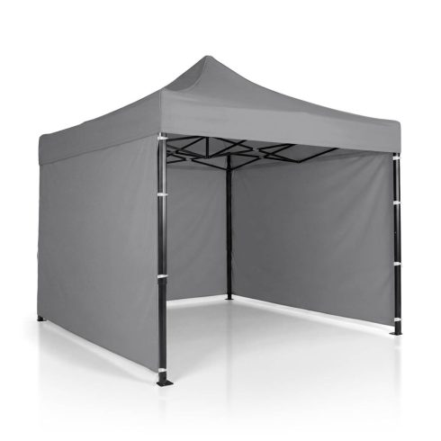 Kerti pavilon 3 fal 3 x 3 m szürke Plonos