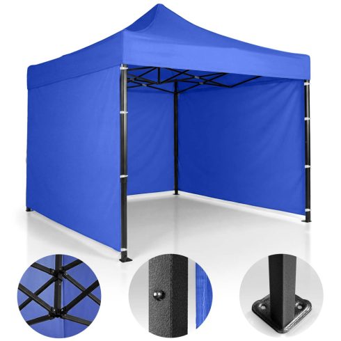 Kerti pavilon 3 fal 3 x 3m kék Plonos