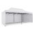 Kerti pavilon 3 fal 3 x 6m fehér Plonos