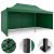 Kerti pavilon 3 fal 3 x 6m zöld Plonos