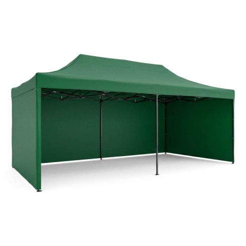 Kerti pavilon 3 fal 3 x 6m zöld Plonos