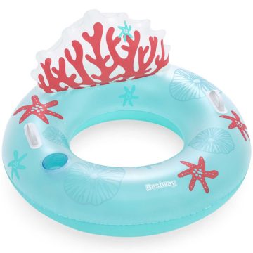   Coral Bliss úszógyűrű háttámlával 107 x 113 cm Bestway 43730