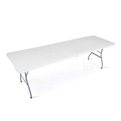 Összecsukható kerti vendéglátó asztal 244 cm Plonos fehér