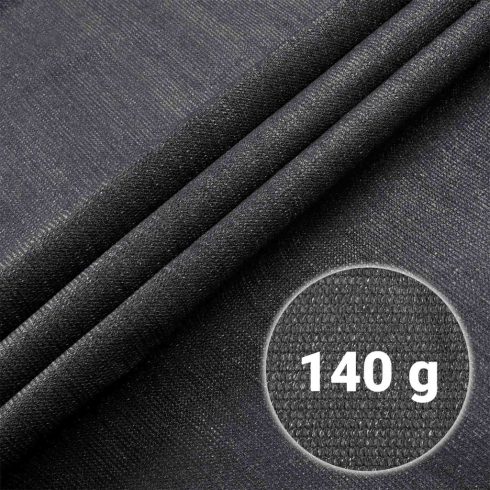 Árnyékoló háló 1,2 x 50 m, 140 g/m², + 50 kapcsok, szürke
