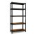 Fém raktári polc 180 x 90 x 40 cm Humberg HR-852 fekete