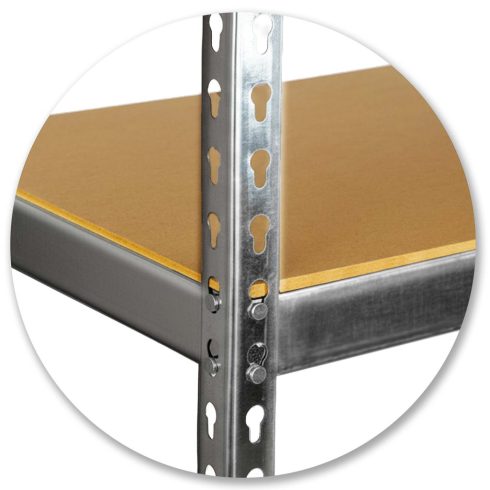 Fém tárolóállvány 183 x 90 x 40 cm Humberg HR-853 ezüst