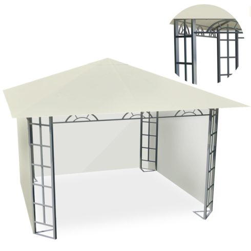 Bézs színű kerti pavilon 3x3m 4934