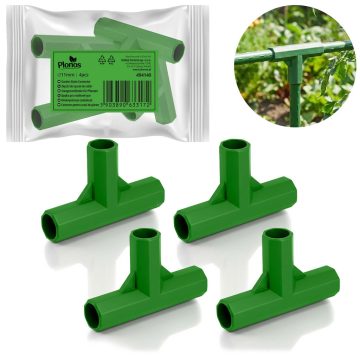   11mm típusú 3 pólusú csatlakozók paradicsomnövényekhez Plonos PL-941 zöld 4db