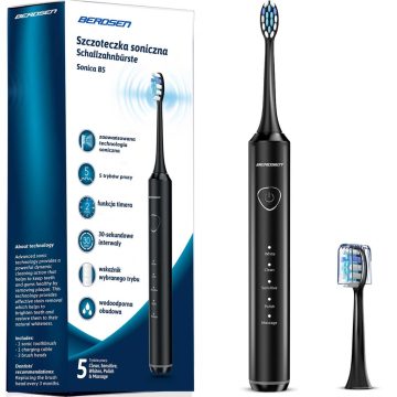 Sonica B5 sonic fogkefe, fekete