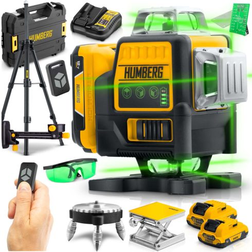 Keresztvonalas lézer tokban + Humberg HM-171 állvány