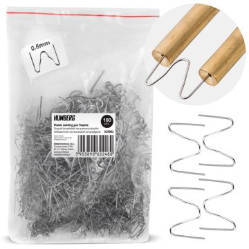  Kapcsok műanyag hegesztőgéphez, 100 db, B típusú Humberg
