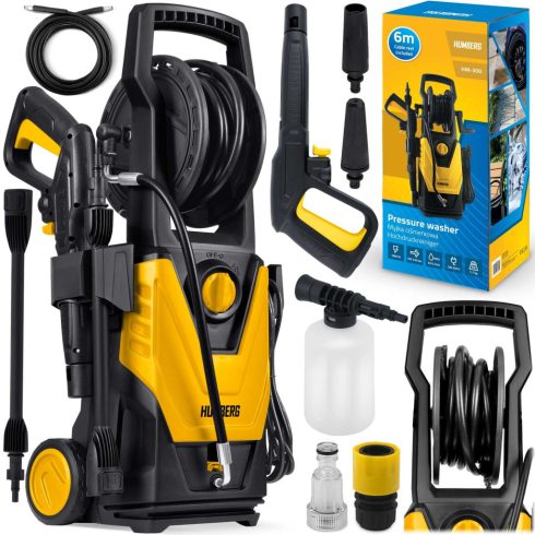 1800 W-os Humberg HM-300 nyomásmosó tekercselővel