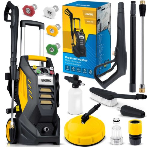 2500 W-os Humberg HM-302 nyomásmosó tekercselővel