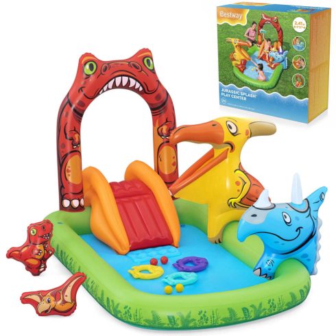Jurassic felfújható játszótér 241 x 140 x 137 cm Bestway 53160