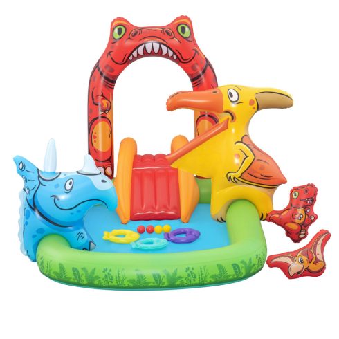 Jurassic felfújható játszótér 241 x 140 x 137 cm Bestway 53160