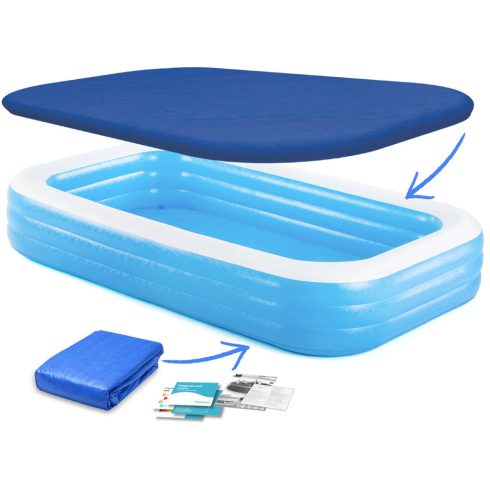 Bestway 54009 3 az 1-ben családi felfújható medence, 305 x 183 x 56 cm