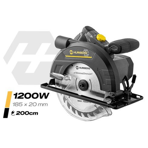 Körfűrész fához 1200 W Humberg HM-420 fűrész vezetővel, porelszívással