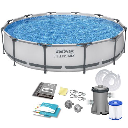 Bestway 56416 9 az 1-ben keretes kerti medence, 366 x 76 cm