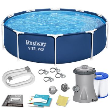 Bestway 56679 8 az 1-ben keretes kerti medence, 305 x 76 cm
